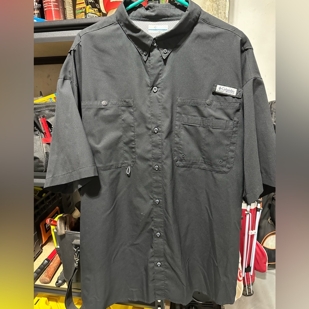 Columbia Tsunami xxl Short Sleeve Buttondown